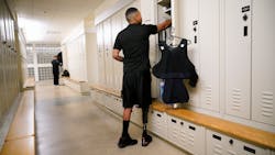 Christopher Lawrence arrives at the Chula Vista Police Department at 5am in the morning to get dressed and to ready his patrol car before roll call. Christopher Lawrence arrives at the Chula Vista Police Department at 5am in the morning to get dressed and to ready his patrol car before roll call.