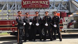 2018&apos;s Best Dressed: First Responders - Medium Department, Melbourne Fire Department (the Melbourne Fire Honor Guard pictured). Uniform by Red the Uniform Tailor, a Galls Co.