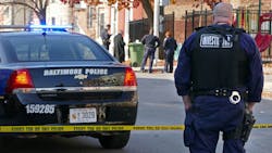 Baltimore police investigate a shooting on Nov. 30, 2017. Baltimore police investigate a shooting on Nov. 30, 2017.