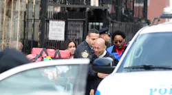 Relatives and loved ones react after news about a rookie NYPD officer committing suicide inside her Brooklyn home Monday, Feb. 26, 2018.