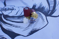 Designing a slug isn't a simple matter. The nose can't be too 'pointy', because they are usually fed from tubular magazines. They don't necessarily need to be aerodynamic, the nose just needs to be heavier than the rear, like a shuttlecock or a dart. Using a slightly hollow base and a soft wad (cardboard, felt, or similar material) often results in the wad being forced into the skirt of the slug. The Aguila Minishell slug is a well executed design that proved to be a stable and true projectile. Designing a slug isn't a simple matter. The nose can't be too 'pointy', because they are usually fed from tubular magazines. They don't necessarily need to be aerodynamic, the nose just needs to be heavier than the rear, like a shuttlecock or a dart. Using a slightly hollow base and a soft wad (cardboard, felt, or similar material) often results in the wad being forced into the skirt of the slug. The Aguila Minishell slug is a well executed design that proved to be a stable and true projectile.