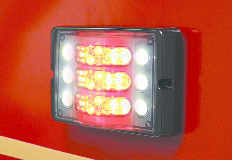The Code 3 Inc. Multipurpose M180 Triple Stack Bumper light.