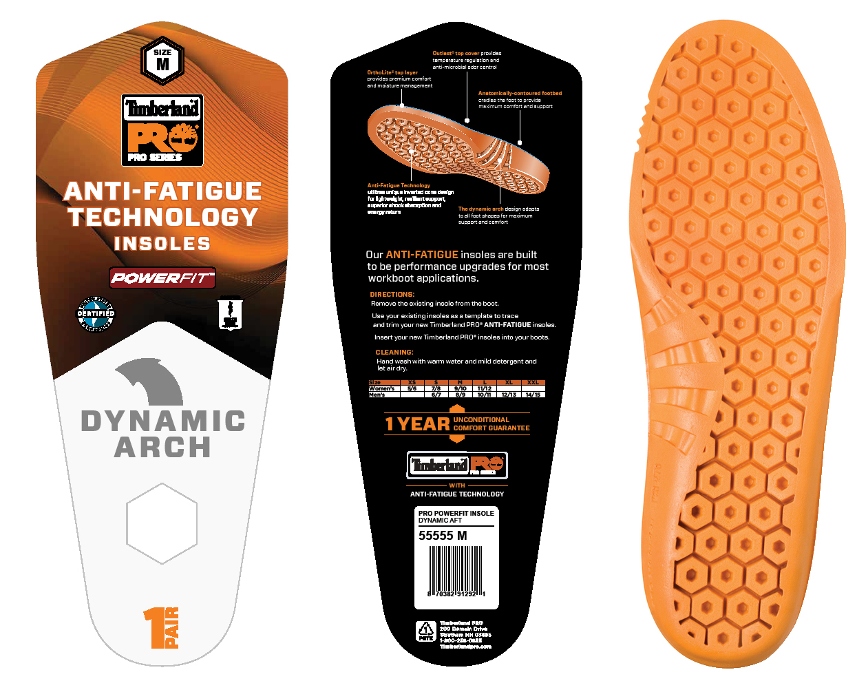 Anti-Fatigue Technology Footbed Insoles by Timberland PRO
