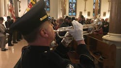 The Catholic Archdiocese of Washington, which hosted the event led by Cardinal Donald Wuerl at St. Patrick's Catholic Church on Tuesday, paid tribute the 129 law enforcement officers who died in the line of duty in 2017 The Catholic Archdiocese of Washington, which hosted the event led by Cardinal Donald Wuerl at St. Patrick's Catholic Church on Tuesday, paid tribute the 129 law enforcement officers who died in the line of duty in 2017