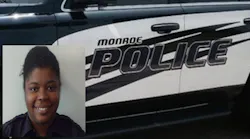 Monroe Police Officer Ayrian Williams was responding to a call to provide assistance to another officer when she attempted to dodge a road hazard and hit a tree Monday night.
