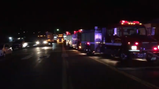 Nye County Sheriff's Sgt. Duane Downing was seriously injured after being struck by a vehicle while responding to a car fire in downtown Tonopah Monday night.