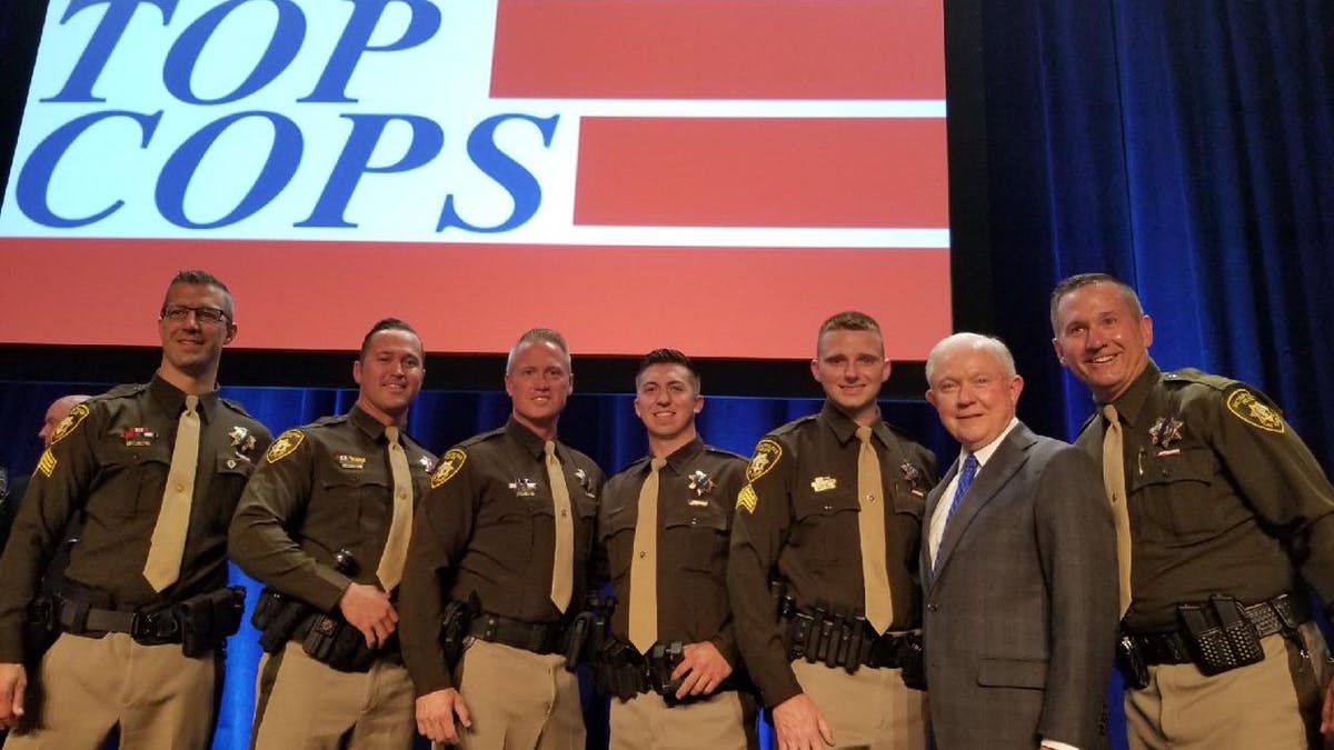 During the awards ceremony, Sessions highlighted the actions of members of the Las Vegas Metro Police Department during that mass shooting on the Las Vegas strip on Oct. 1, 2017 that left 58 people dead and 851 injured after a gunman opened fire from a hotel room during a music festival.