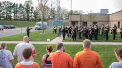 Leelanau County Sheriff’s Office, Mich., prepping for a mock active shooter/chemical attack training scenario.