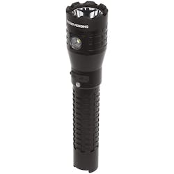 The NSR-9854XL USB Rechargeable Xtreme Lumens&trade; Multi-Function Tactical Dual-Light&trade; Flashlight uses a CREE&circledR; LED rated at 850 lumens. A 200 lumen unfocused floodlight is integrated in to the housing for close-up illumination. Both the flashlight and the floodlight can be turned on at the same time. Dual light is unique technology where a beam a traditional beam of light comes out of the candlestick end and a secondary LED that points down towards the feet and illuminates an 8 foot spread.