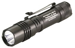The Streamlight ProTac 1L/1AA accepts AA Alkaline, CR123A Lithium, and AA Lithium batteries.