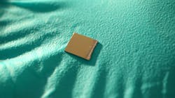 The new chemical sensing chip developed by researchers. In the future, the chip could be integrated into portable drug detection devices.
