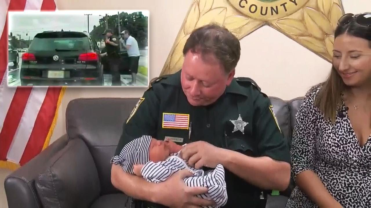 Florida Deputy Reunites with Baby He Delivered in Back of SUV | Officer