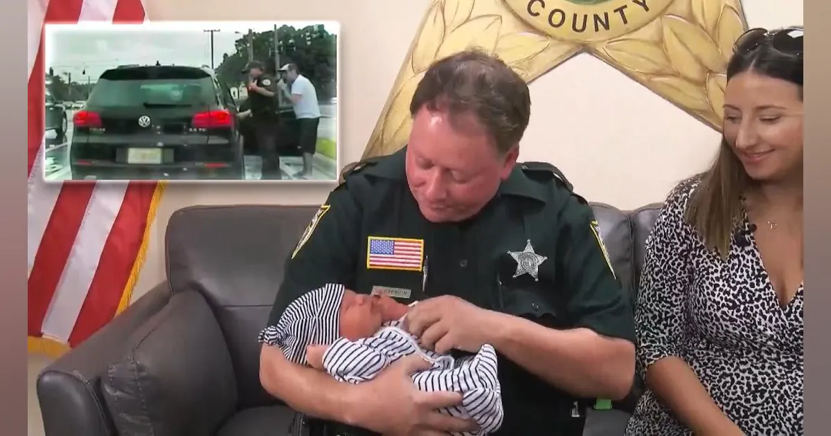 Florida Deputy Reunites with Baby He Delivered in Back of SUV | Officer