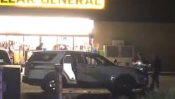 A Tehama County Sheriff&apos;s deputy and a ride-along passenger were wounded and a suspect was dead following a shootout in a Dollar General store parking lot in Los Molinosover over the weekend.