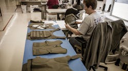 A R&D Sample Maker at Armor Express in the final phases of building a Lighthawk Tactical SAU plate carrier. A R&D Sample Maker at Armor Express in the final phases of building a Lighthawk Tactical SAU plate carrier.