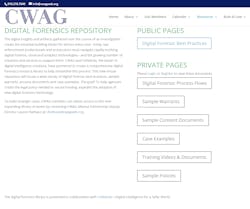 A screenshot of the Digital Forensics Repository landing page. A screenshot of the Digital Forensics Repository landing page.