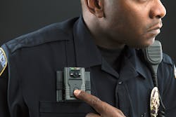 Officer Recording Vista Body Camera