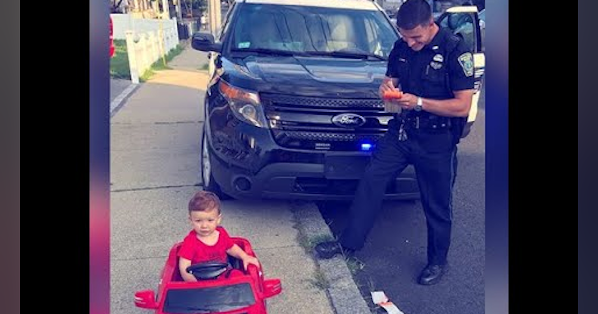 Pulled Over for Being Too Adorable? Cop Stops Tot Officer
