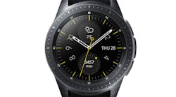 The Samsung Galaxy Watch in Midnight Black. The Samsung Galaxy Watch in Midnight Black.