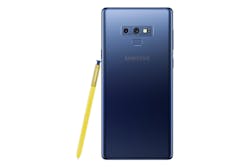 The Samsung Galaxy Note9 in blue with S Pen.
