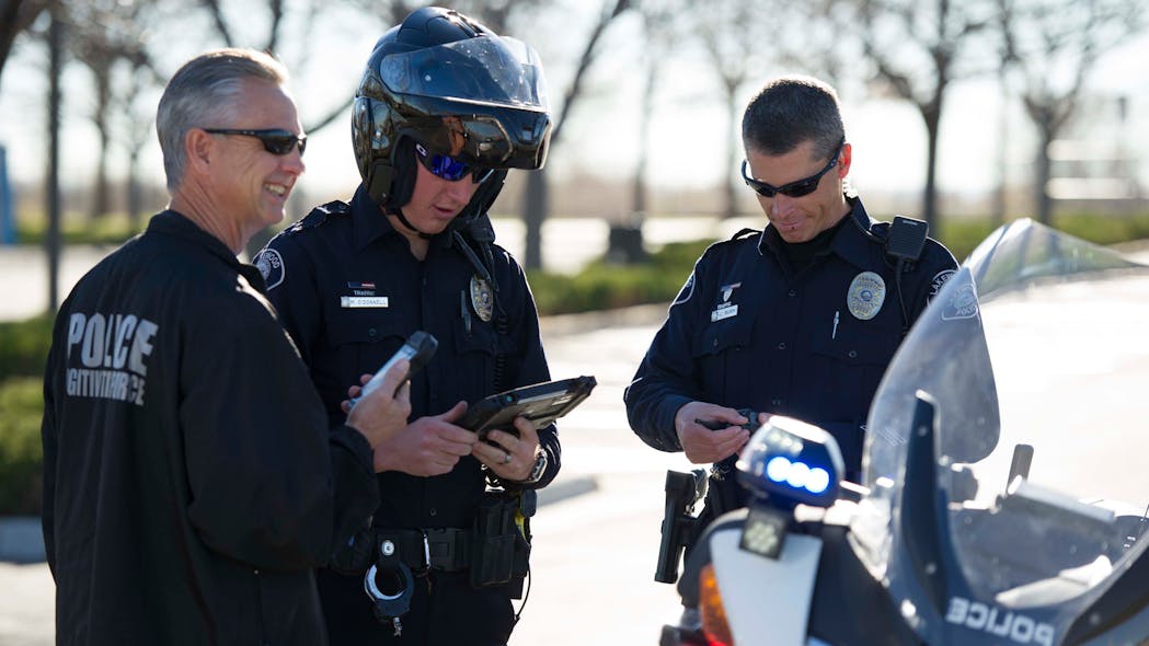 Broadband technology connects patrol officers and first responders to a whole new world of sending and receiving information faster and more reliably.