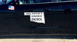 Oklahoma Highway Patrol Trooper Matt White jumped into action Monday to rescue a woman and an infant from a submerged vehicle.