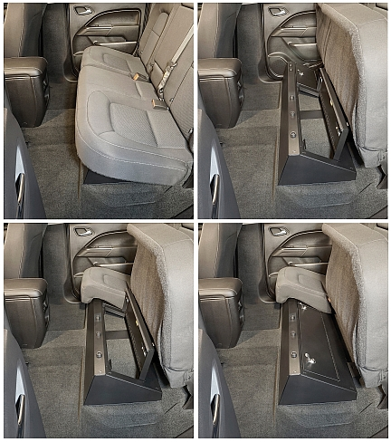 Under Rear Seat Lockbox For Chevy Colorado Gmc Canyon Model 343 Under Rear Seat Lockbox For Chevy