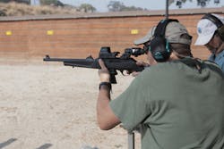 Switching from Ruger magazines to Glock magazines is just a matter of changing the spacers in the stock. I didn’t notice any difference between using either magazine. Switching from Ruger magazines to Glock magazines is just a matter of changing the spacers in the stock. I didn’t notice any difference between using either magazine.