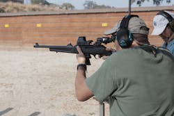 Switching from Ruger magazines to Glock magazines is just a matter of changing the spacers in the stock. I didn’t notice any difference between using either magazine. Switching from Ruger magazines to Glock magazines is just a matter of changing the spacers in the stock. I didn’t notice any difference between using either magazine.