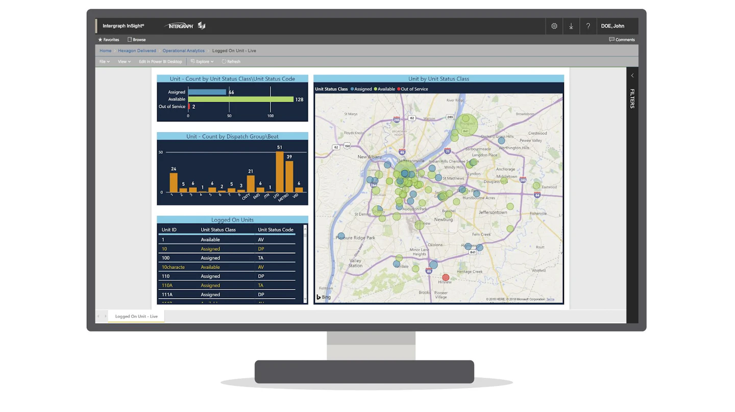 Intergraph Computer Services Hexagon Launches Intergraph InSight Public Safety Data Visualization ...