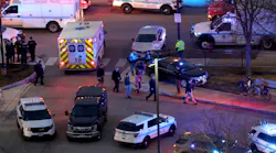 Law enforcement officials work near Mercy Hospital Nov. 19, 2018. Multiple people, including a Chicago police officer, were reported shot at the Near South Side hospital.