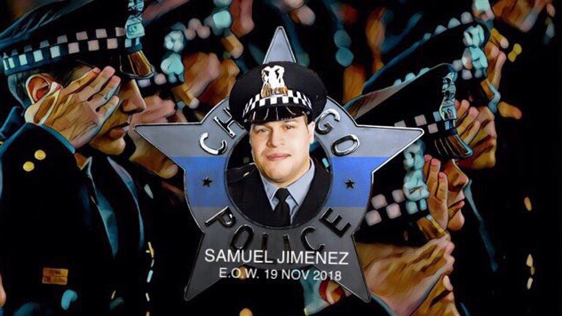Chicago Police Officer Samuel Jimenez was gunned down as he went to the aid of other officers who had been called to Mercy Hospital & Medical Center Monday afternoon about an assault.