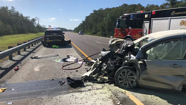 Florida Highway Patrol Trooper Richard Verbiest had stopped to help a motorist when an SUV swerved into the inside emergency lane shoulder to avoid a collision and hit the rear of the trooper's SUV