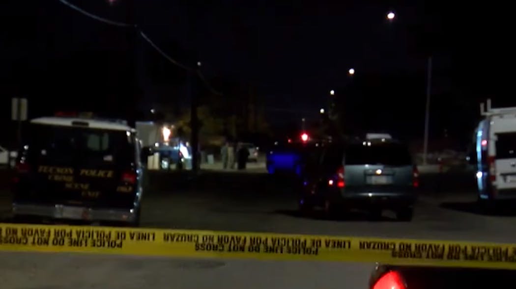 A Deputy U.S. Marshal serving a felony arrest warrant was shot and killed Thursday evening outside a Tucson house.