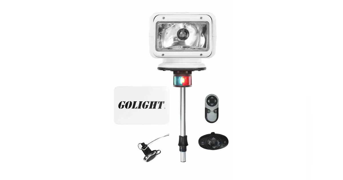 Go Light Mount Golight Remote Control Spotlight with Post Mount | Officer