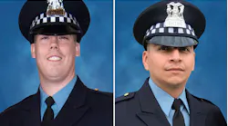 Officer Conrad Gary, left, and Officer Eduardo Marmolejo