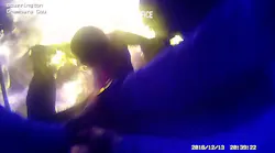 The Chambers County Sheriff's Office this week released video footage showing two deputies rescuing a man from a burning car who was on fire.