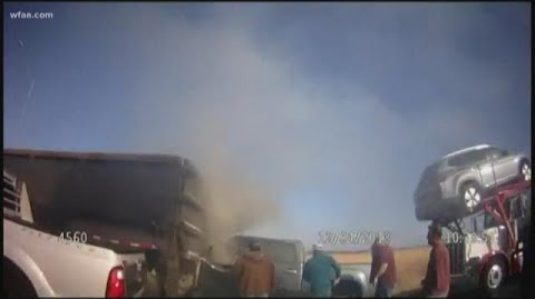 Texas Deputy Helps Rescue Man From Burning Truck | Officer