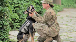 Tiffany Baker and service dog, Buddy