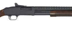 The 590A1 pump-action shotgun model of the Mossberg Retrograde Series.