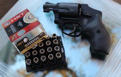 HST rounds, besides being unusual looking, are also shorter than conventional rounds. For those of us who carry several speed loaders full of them, this makes a tremendous difference. HST rounds, besides being unusual looking, are also shorter than conventional rounds. For those of us who carry several speed loaders full of them, this makes a tremendous difference.