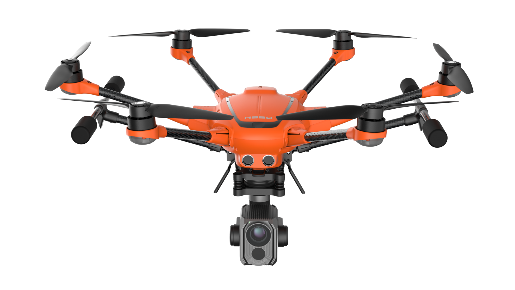 The E10T Thermal Camera mounted on the Yuneec H520 drone.