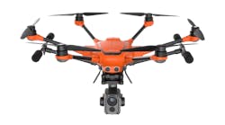 The E10T Thermal Camera mounted on the Yuneec H520 drone.