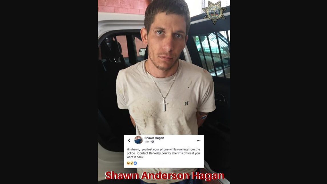 The Berkeley County Sheriff's Office in South Carolina is thanking the public after tips generated by a humorous Facebook post led to the arrest of a wanted man.
