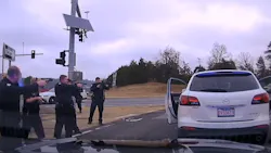 Newly released dashboard camera video shows the tense moments between Little Rock police officers and an armed man during a standoff last month.