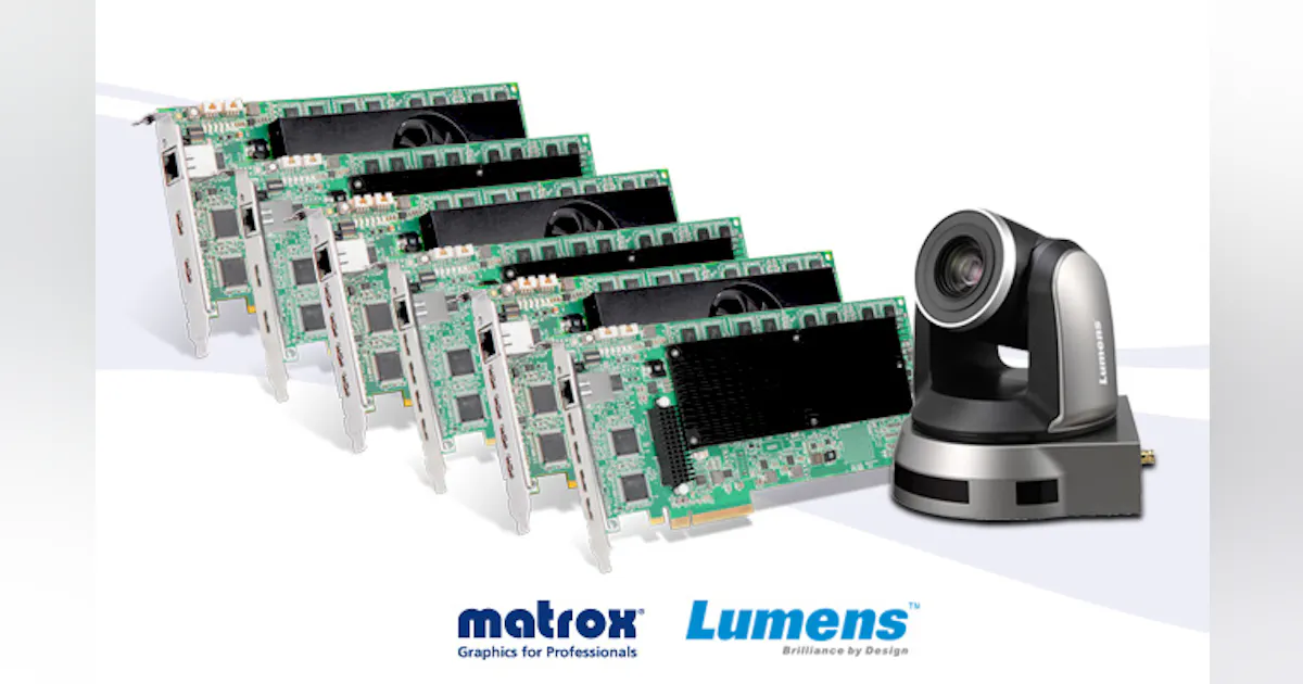 Matrox and Lumens Announce SRT H.264 Streaming Compatibility from PTZ ...