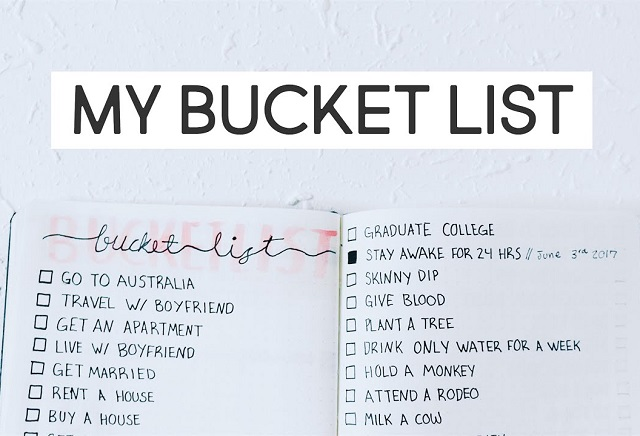 Making a Bucket List vs. Resolutions | Officer