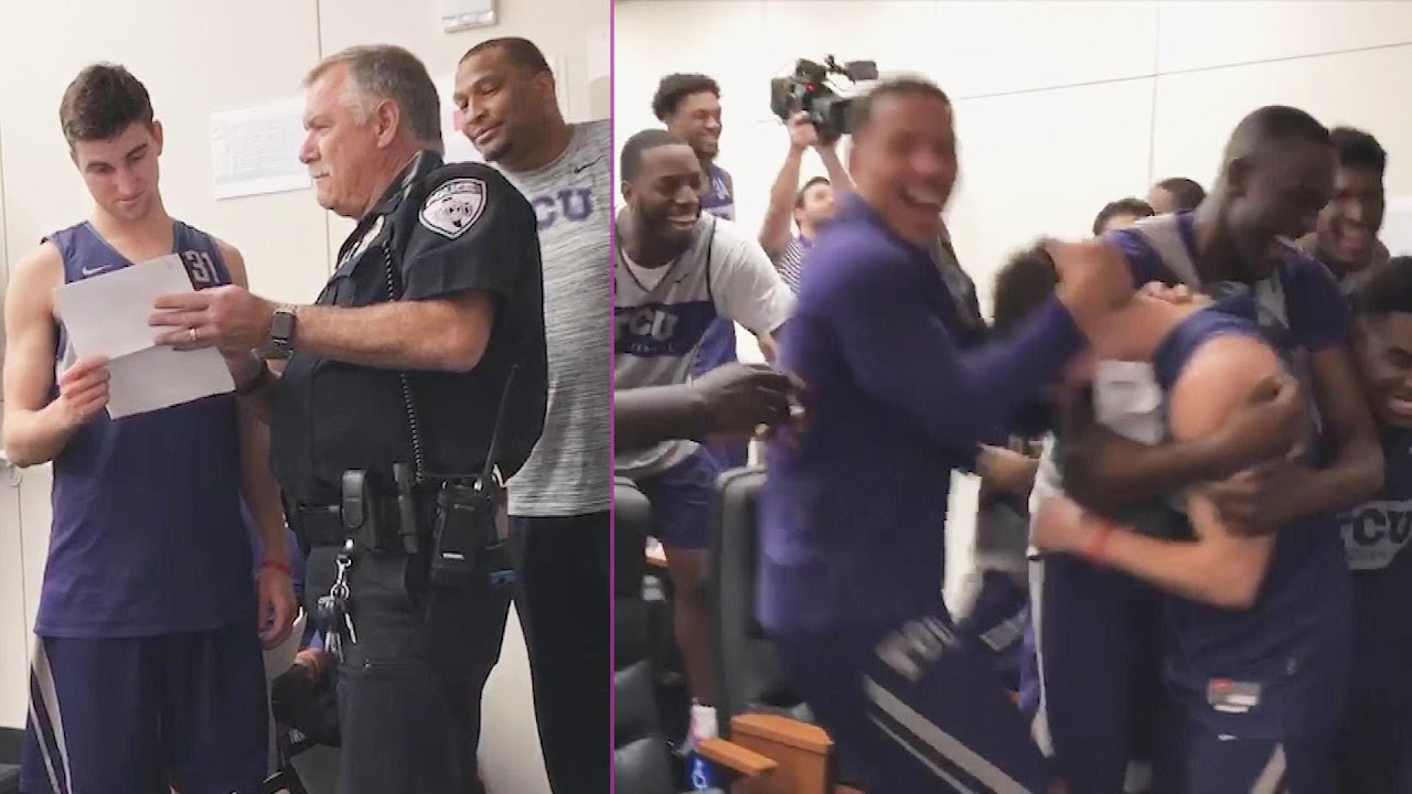 Officers Surprise College Students With Scholarships Officer