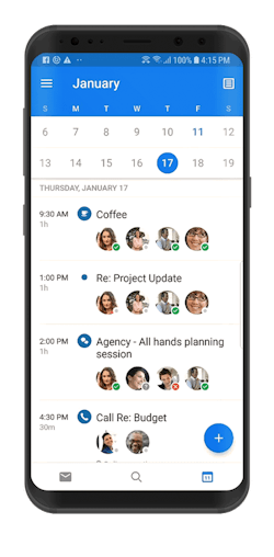 Calendar event – attendee tracking in Outlook for Android Calendar event – attendee tracking in Outlook for Android