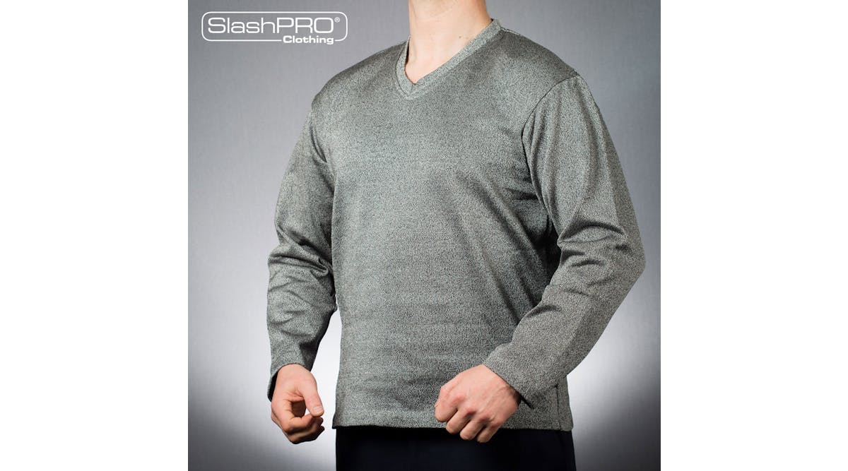 100109 Slashpro Slash Resistant V Neck Long Sleeve Sweatshirt